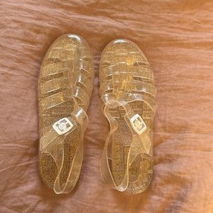 Glitter Jelly sandals